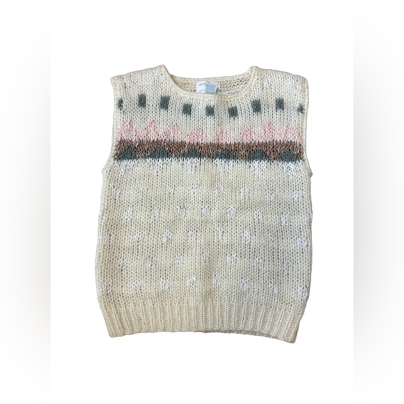 Vintage Wool Blend Sweater Vest Jamie Scott - Picture 3 of 5